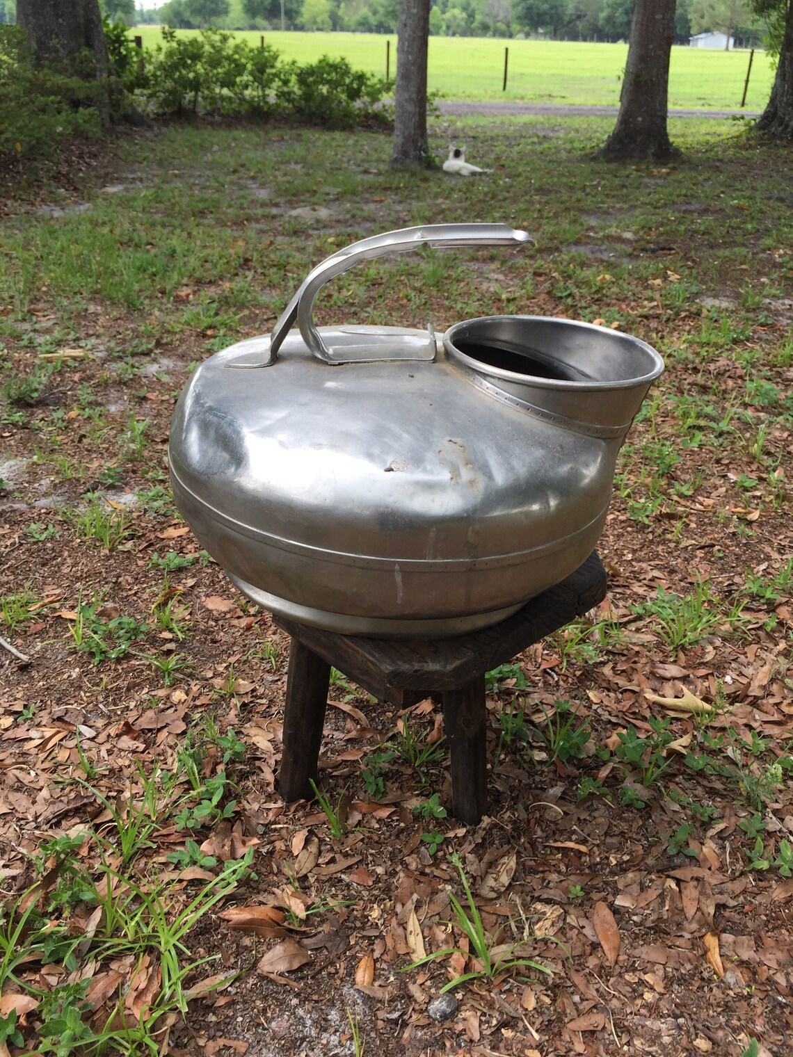 MILK CAN ANTIQUE Stainless Steel Milker Cream Can Milk Etsy