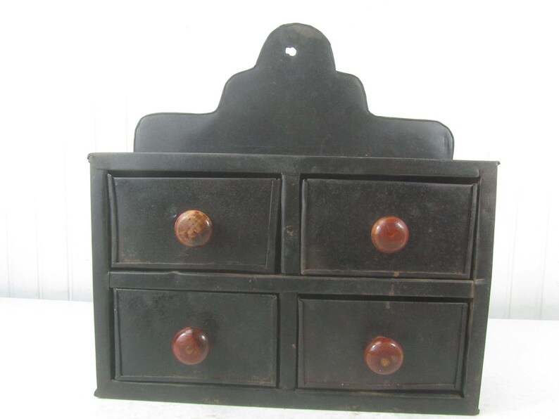 Antique Spice Cabinet Metal Cabinet Spice Drawer Vintage Etsy