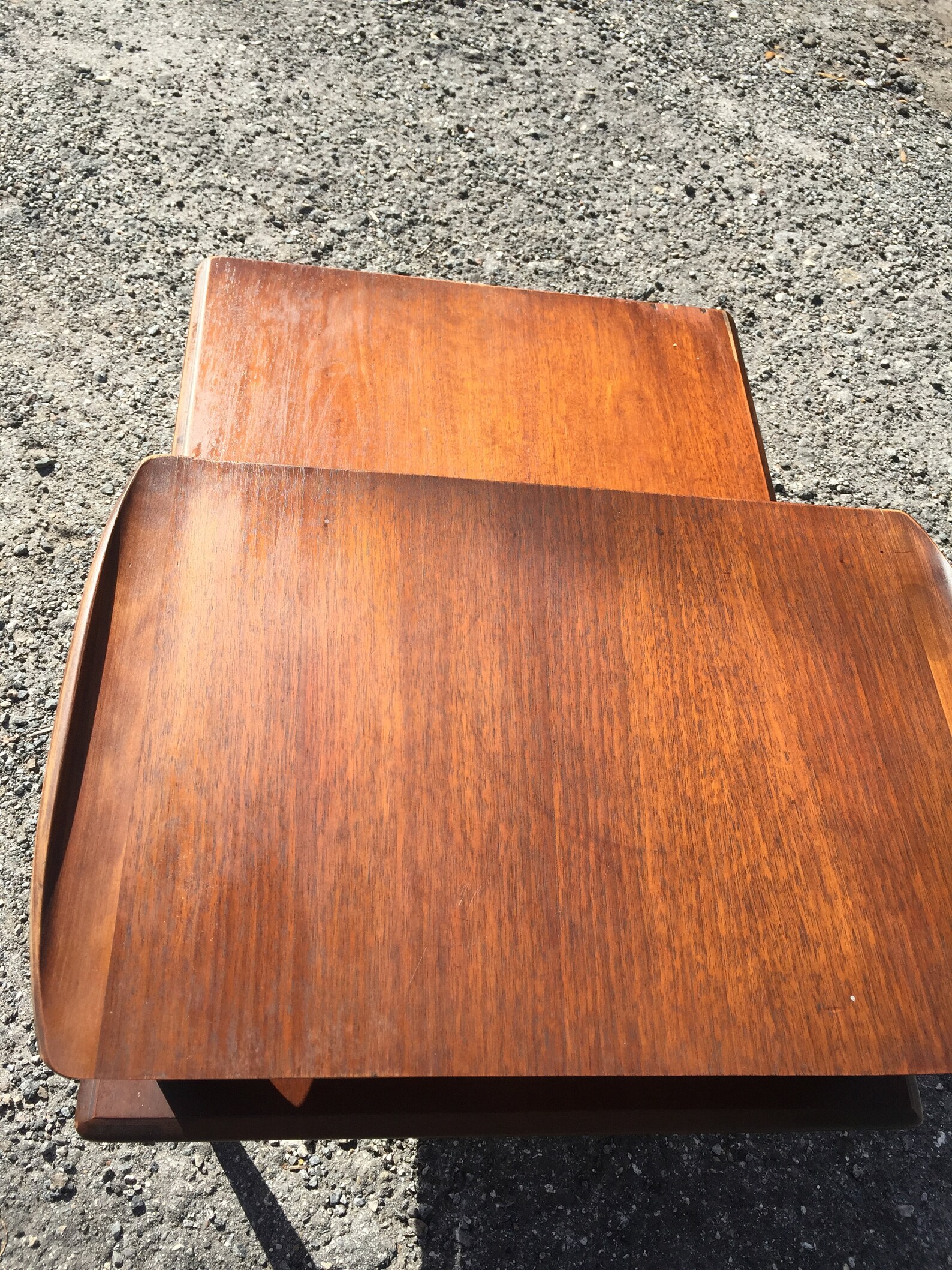 Danish Modern End Table Wood Side Table Mid Century Modern Etsy