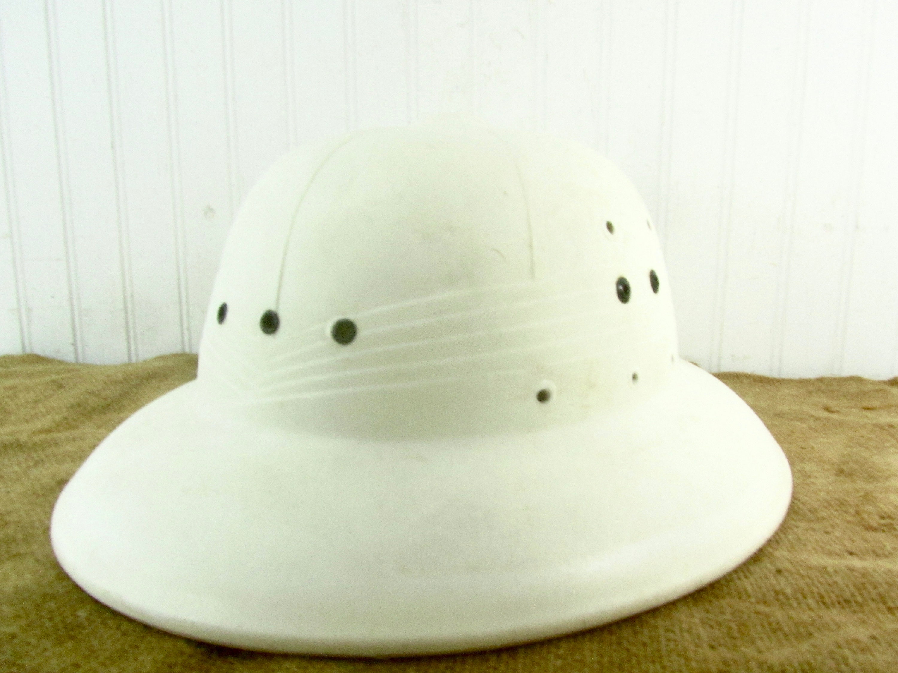 Vintage pith helmet, safari Hat, Mens Hat, Hat, 1950s fashion, sun 