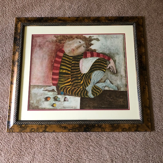 Vintage Graciela Rodo Boulanger Print Large Framed Art Wall Etsy