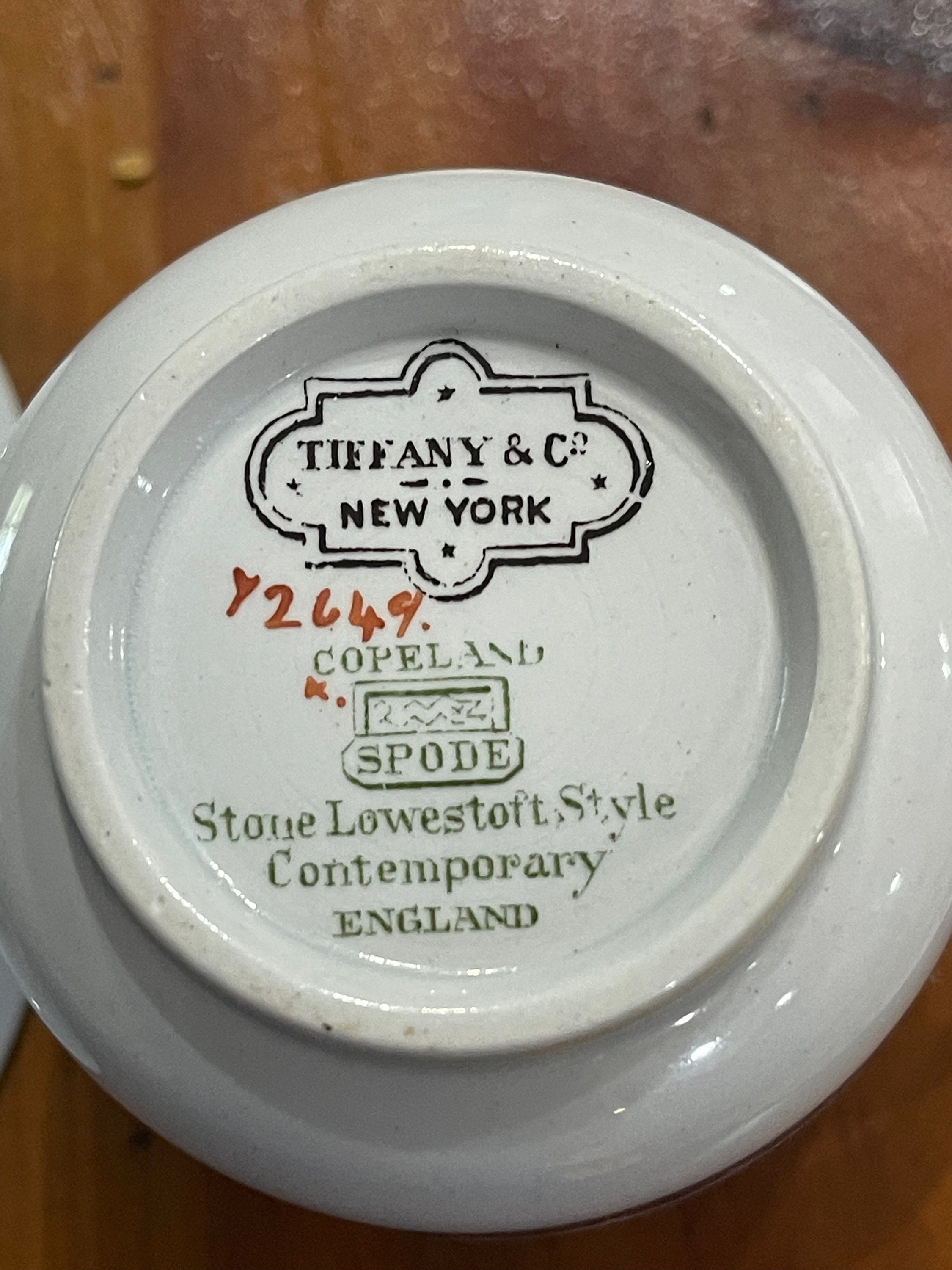 Tiffany and Co. Spode Teacup and Saucer Set, Gift, Collectible Tea Tiffany and Co. Spode Teacup and Saucer Set, Gift, Collectible Tea