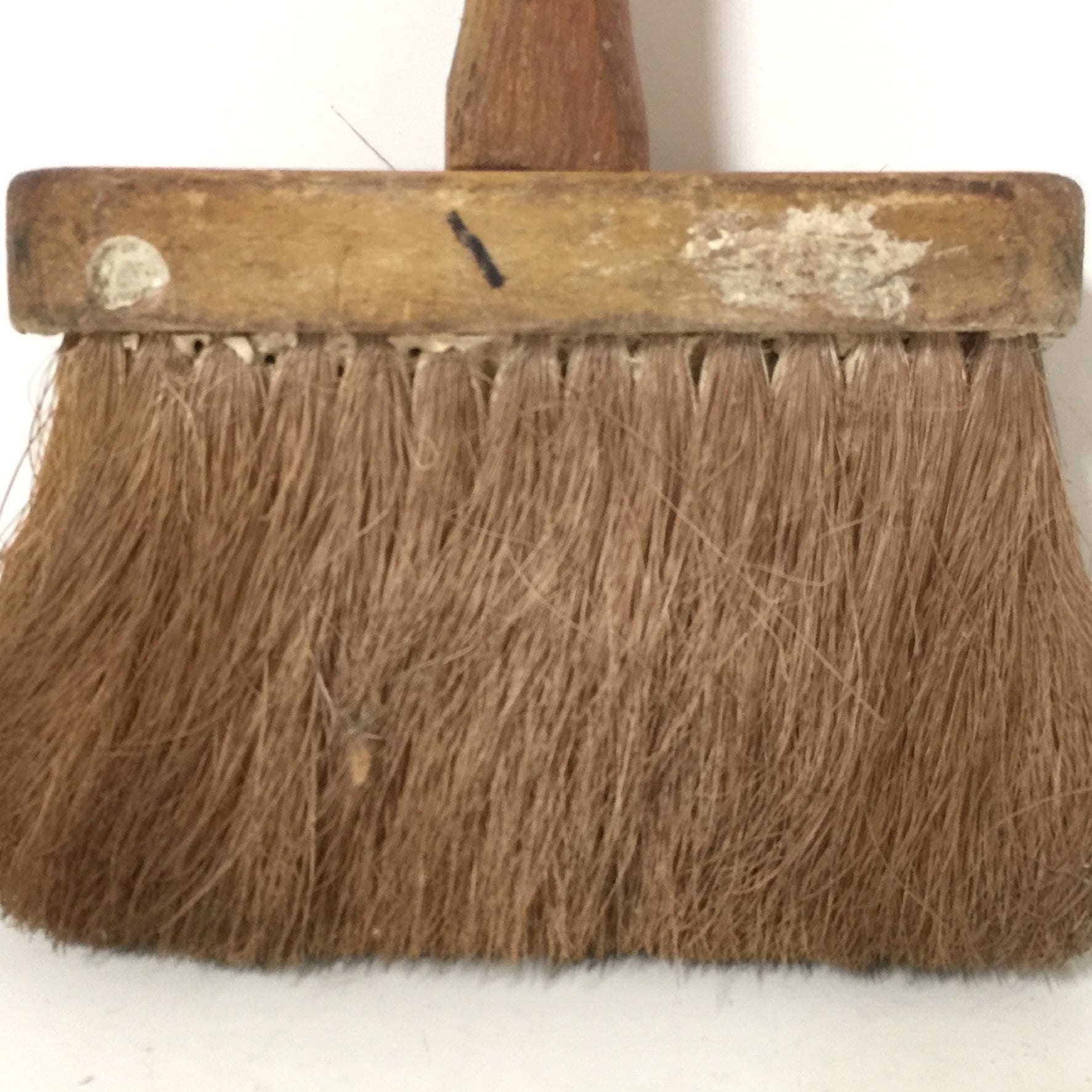Large Vintage Horsehair Paint Brush — KIM RONEMUS INTERIORS