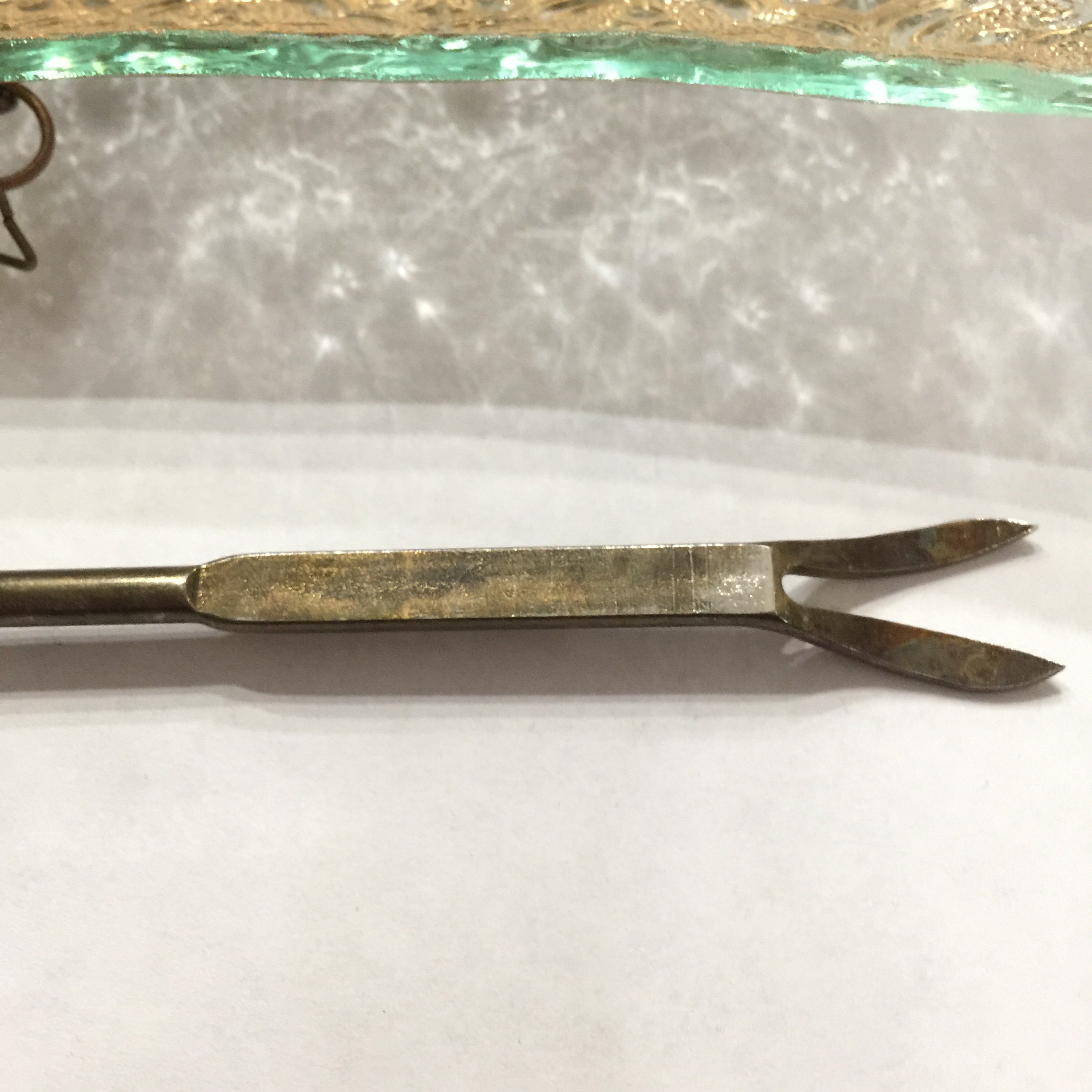 Mid Century Gold Pickle Tray Pickle Plate Serving Platter Etsy UK