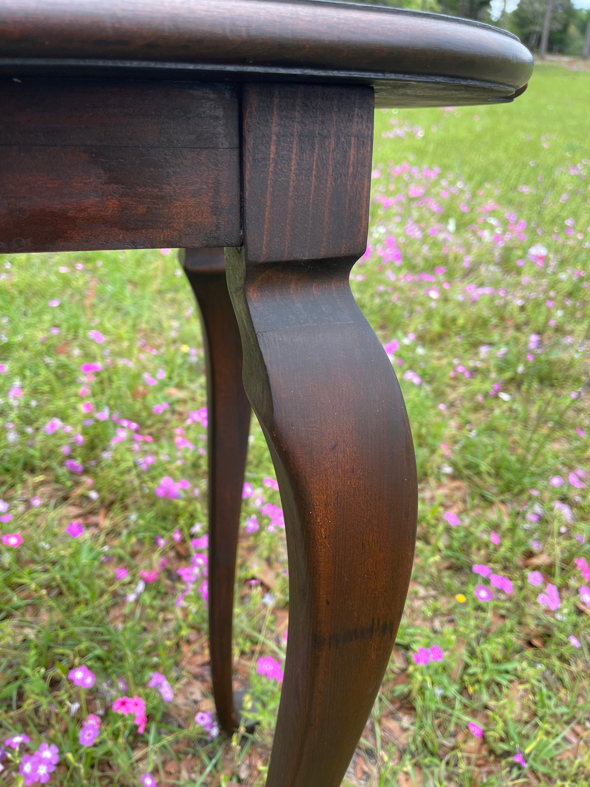 Davis Birely Table, Antique Table, Sofa Table, Queen Ann Legs