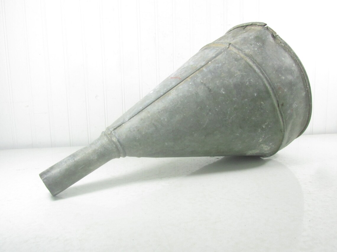 Metal Funnel Vintage Funnel Tool Industrial Farmhouse Etsy
