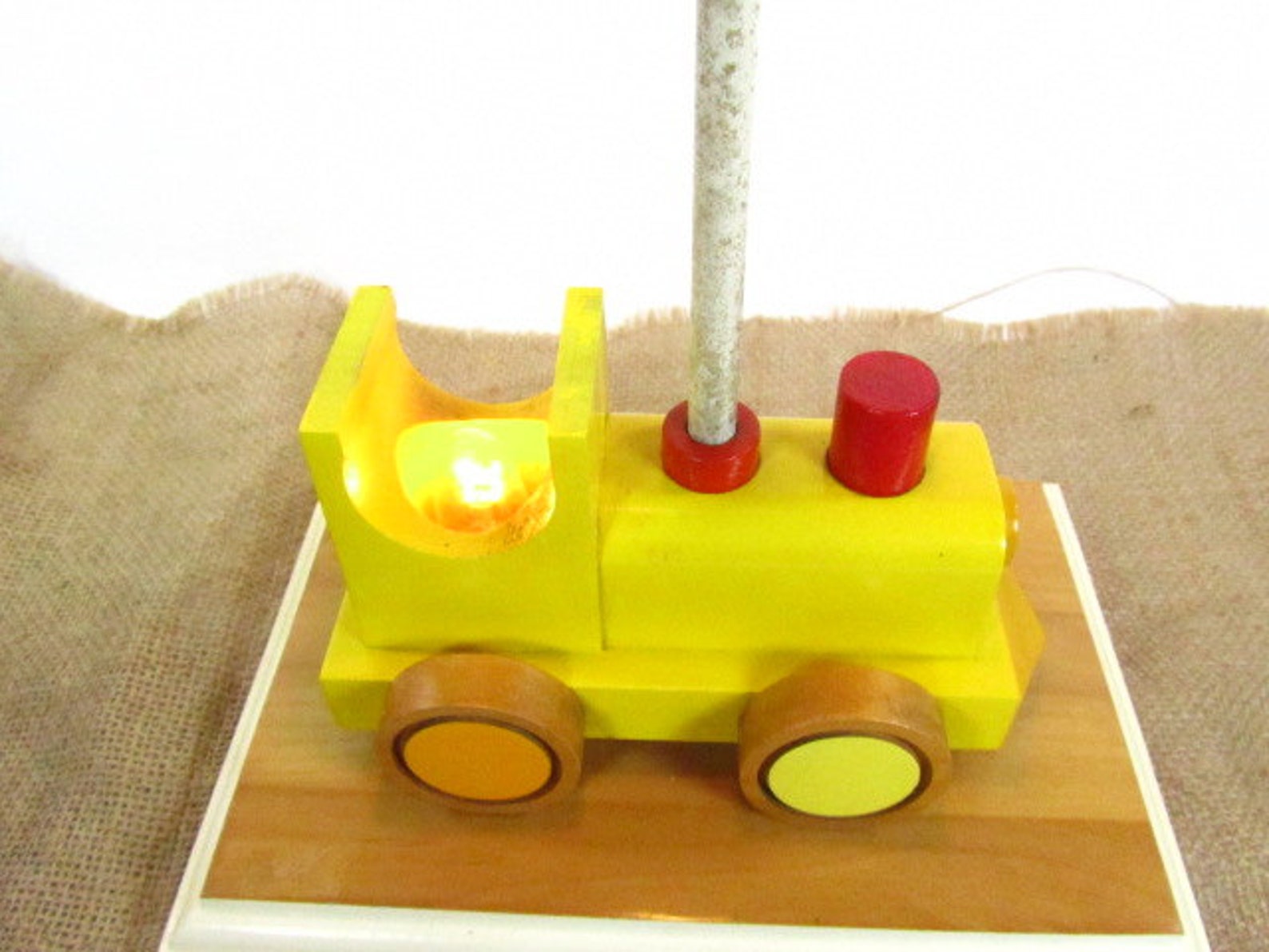 Train Lamp Nursery Decor Childs Lamp Night Light Toy Lamp Etsy