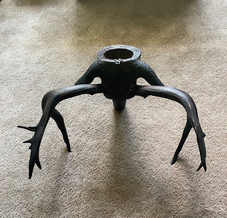 Black Forest Buck Deer Mount Hand Carved Deer Head Taxidermy Etsy