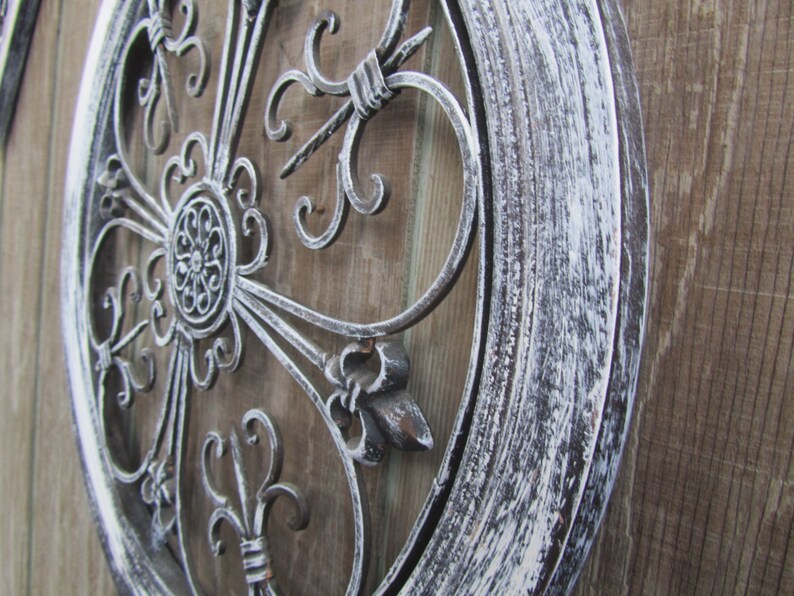 SHABBY CHIC DECOR Metal Scroll Wall Hanging metal art | Etsy