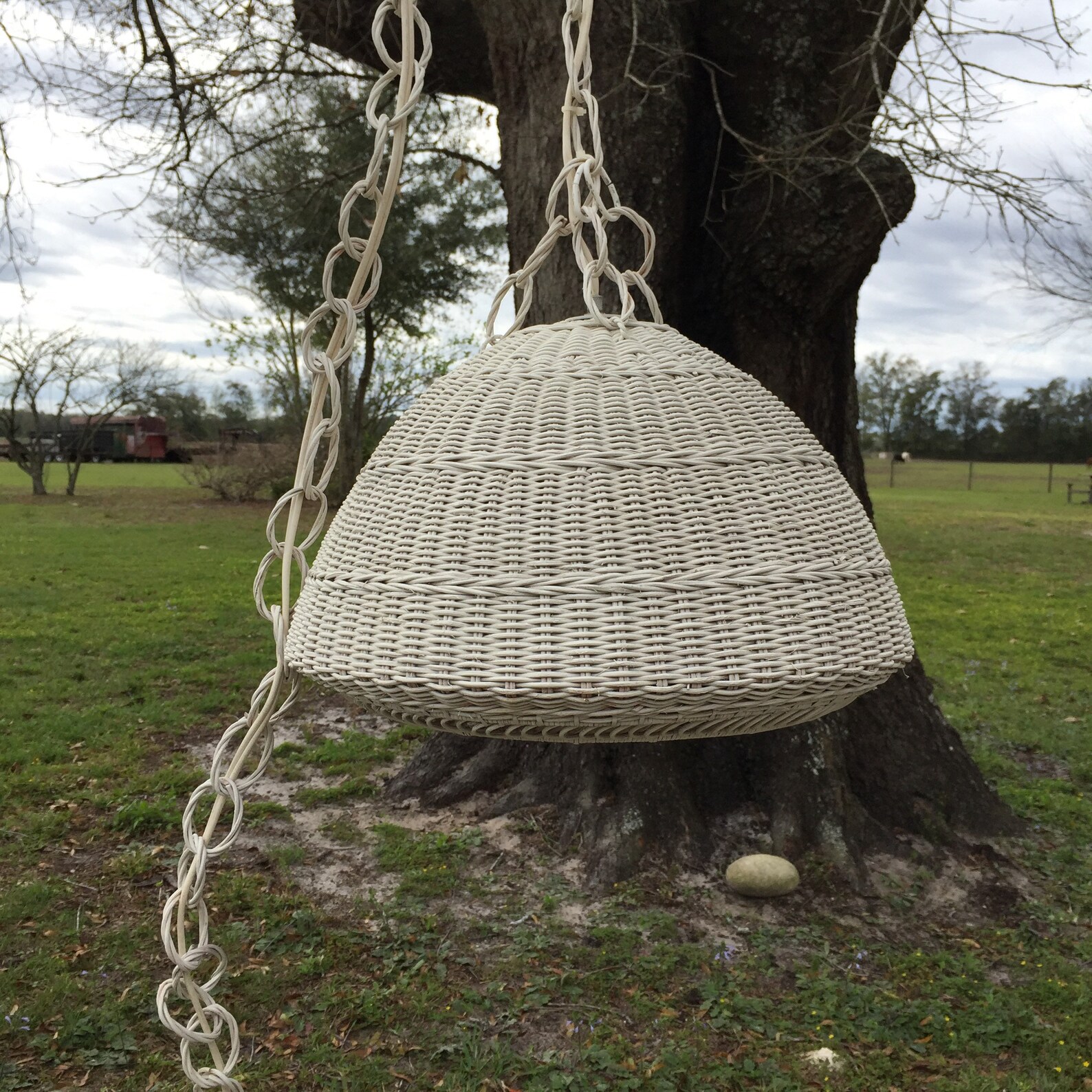 Vintage Wicker Lamp Swag Light Hanging Light Basket Light Etsy
