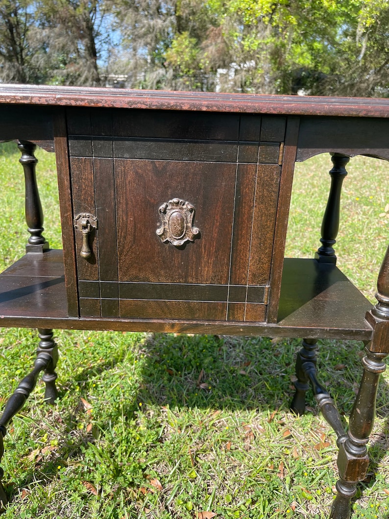 Antique Humidor Smoke Stand Entry Table Humidor Etsy