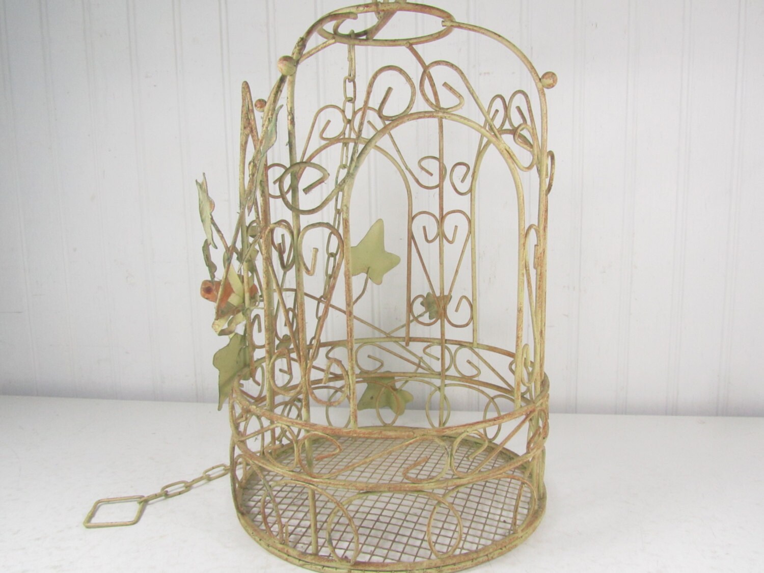 Vintage Birdcage , Metal Birdcage, Wedding Decor, Decorative Bird Cage ...