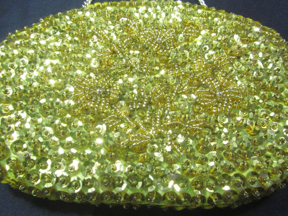 Vintage purse, sequins, beaded purse, purse, bag,… - image 2