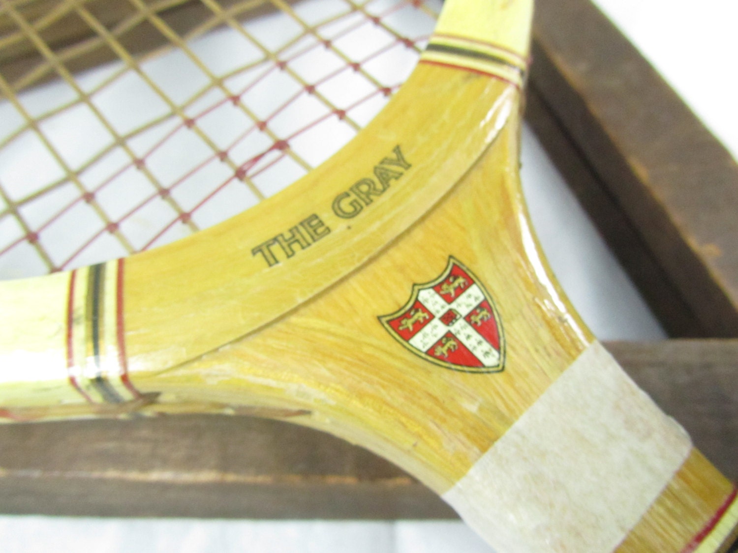 Cambridge raquette de tennis vintage 13,5 Avec Sa Presse