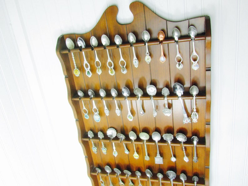 Spoon Rack Display Shelf Shadow Box Vintage Spoon Etsy