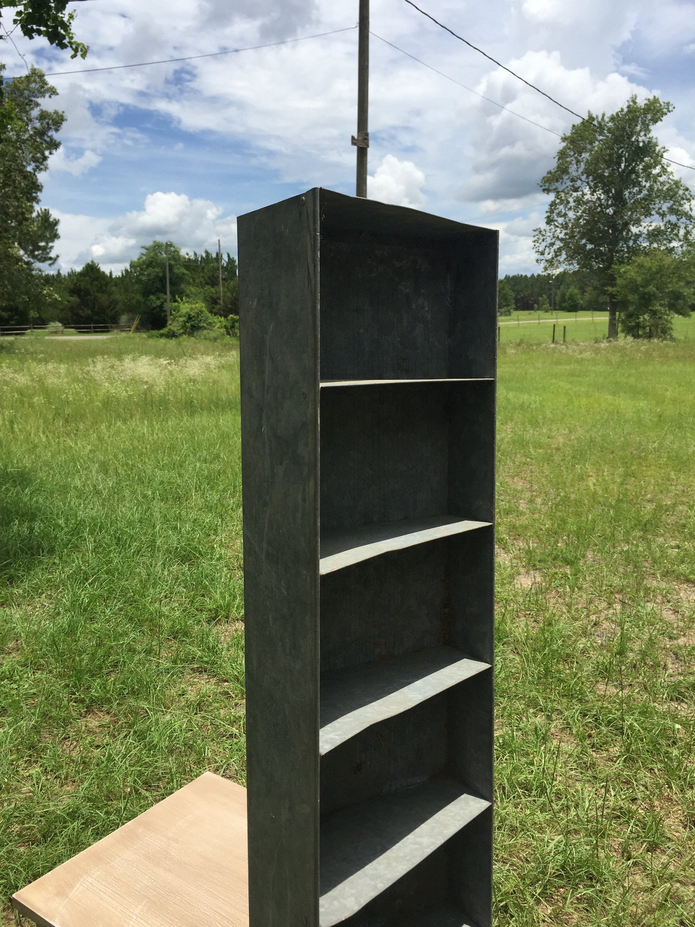 Industrial storage Metal cubbies wall hanging bins Etsy