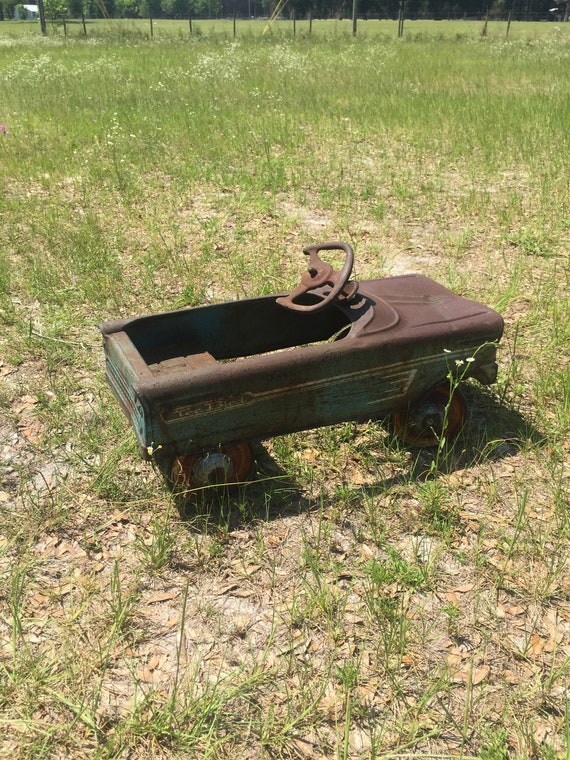 vintage metal pedal car