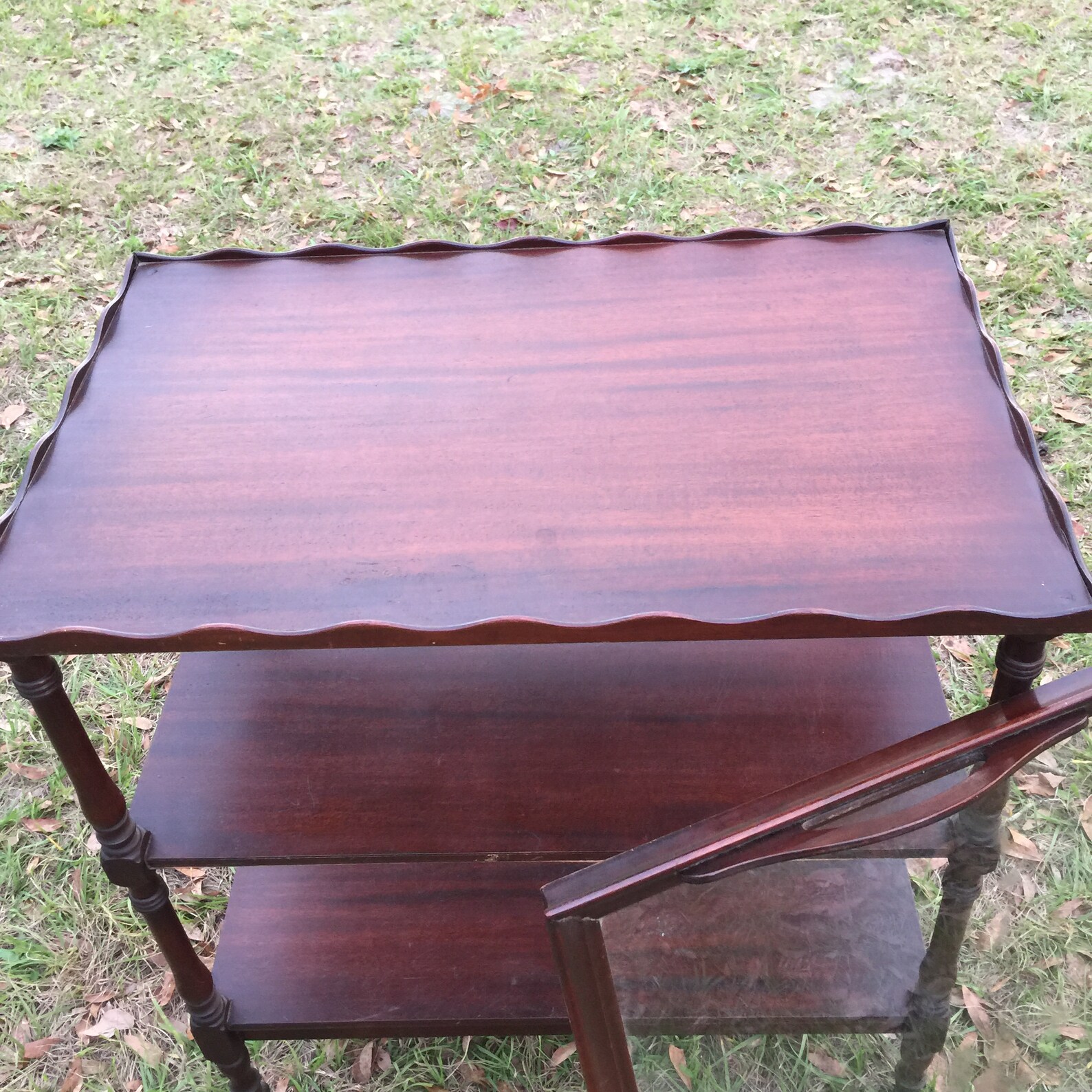 VINTAGE Bar Cart Rolling Cart Table Tea Cart Glass Tray Etsy
