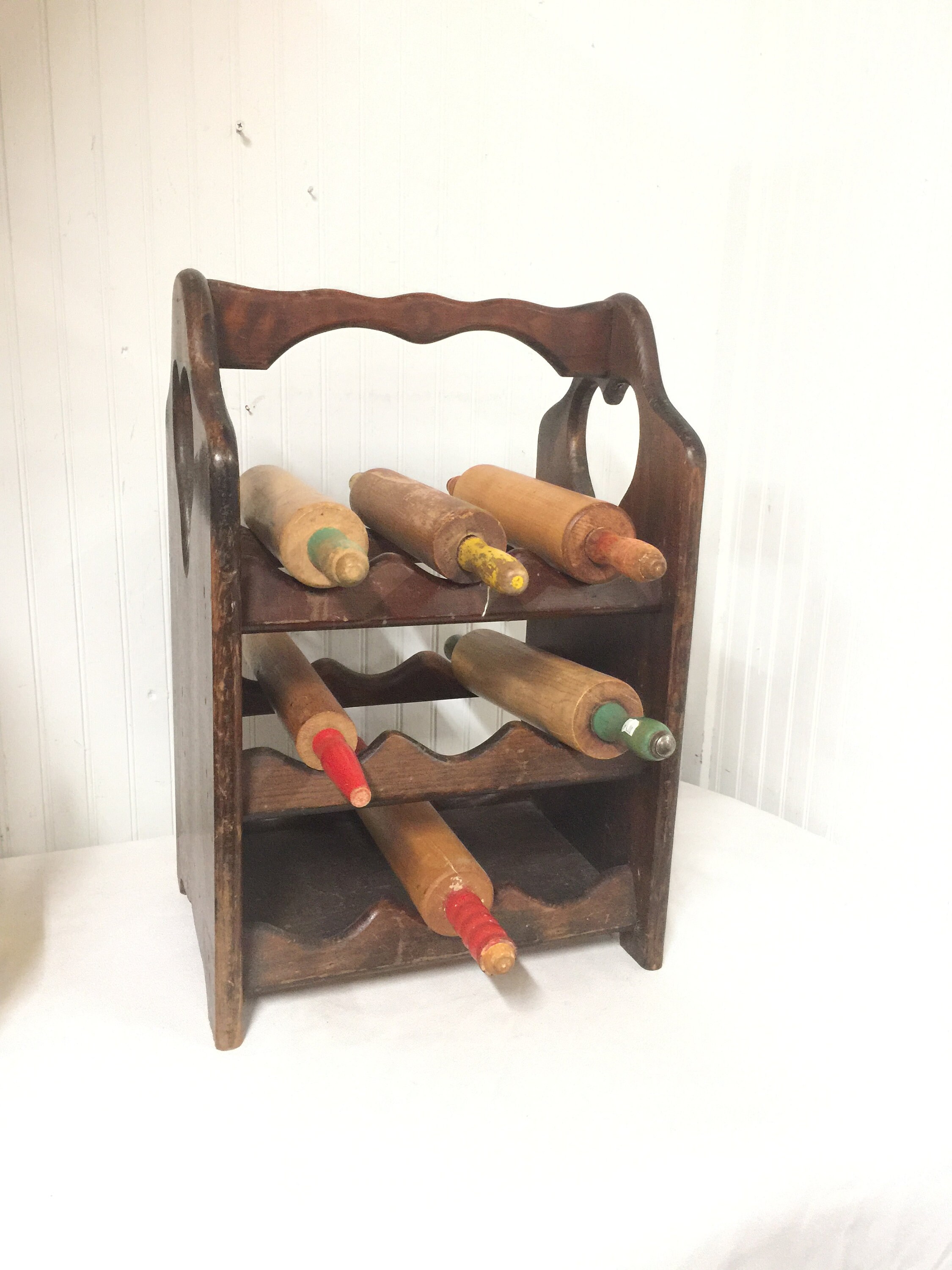 Wine Rack Wine Holder Rolling Pin Holder Magazine Rack Etsy