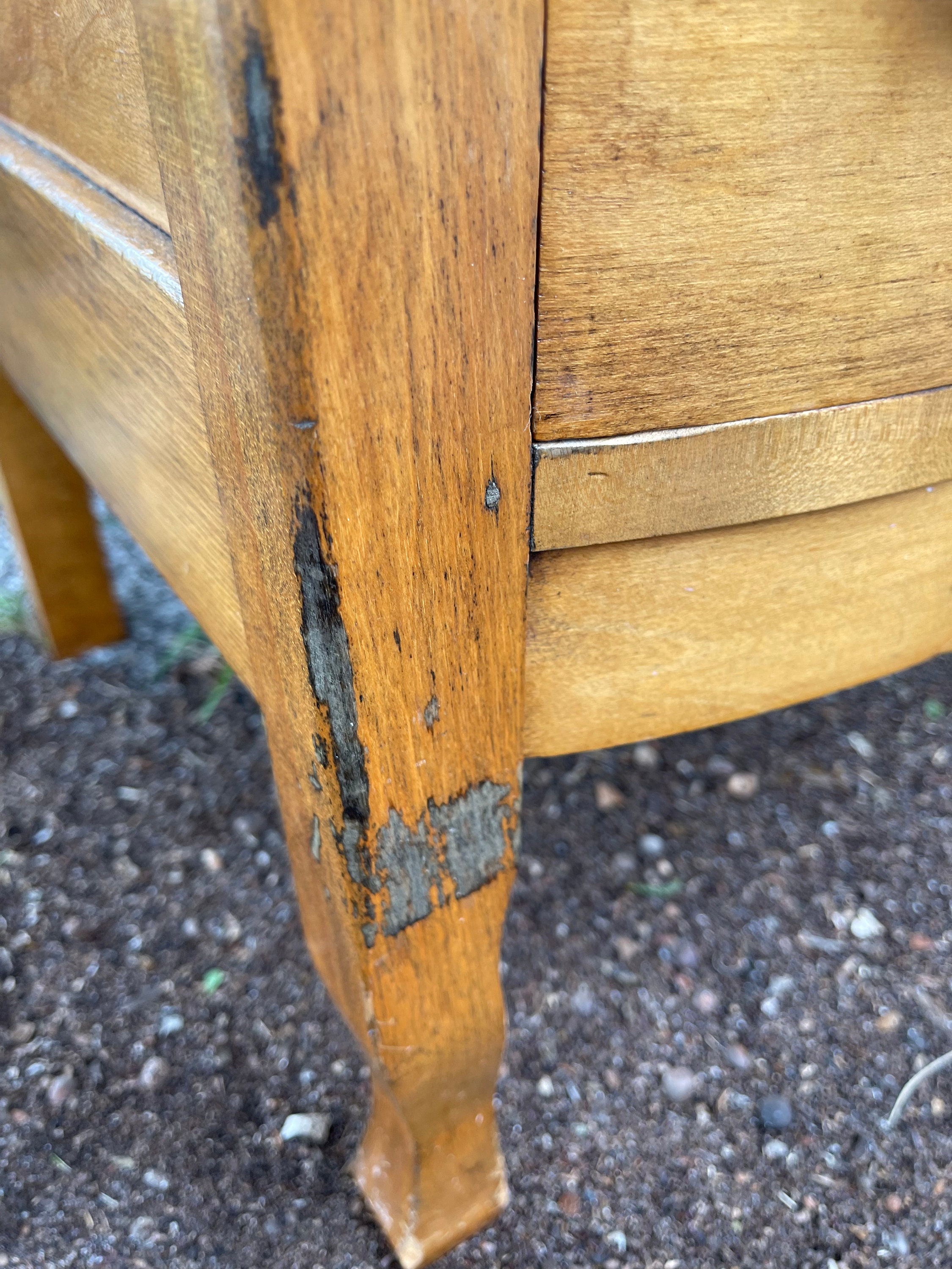 Antique Dresser, Birdseye Maple, Chest of Drawers With Mirror