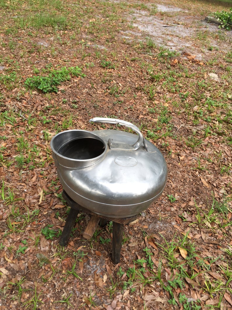 MILK CAN ANTIQUE Stainless Steel Milker Cream Can Milk Etsy