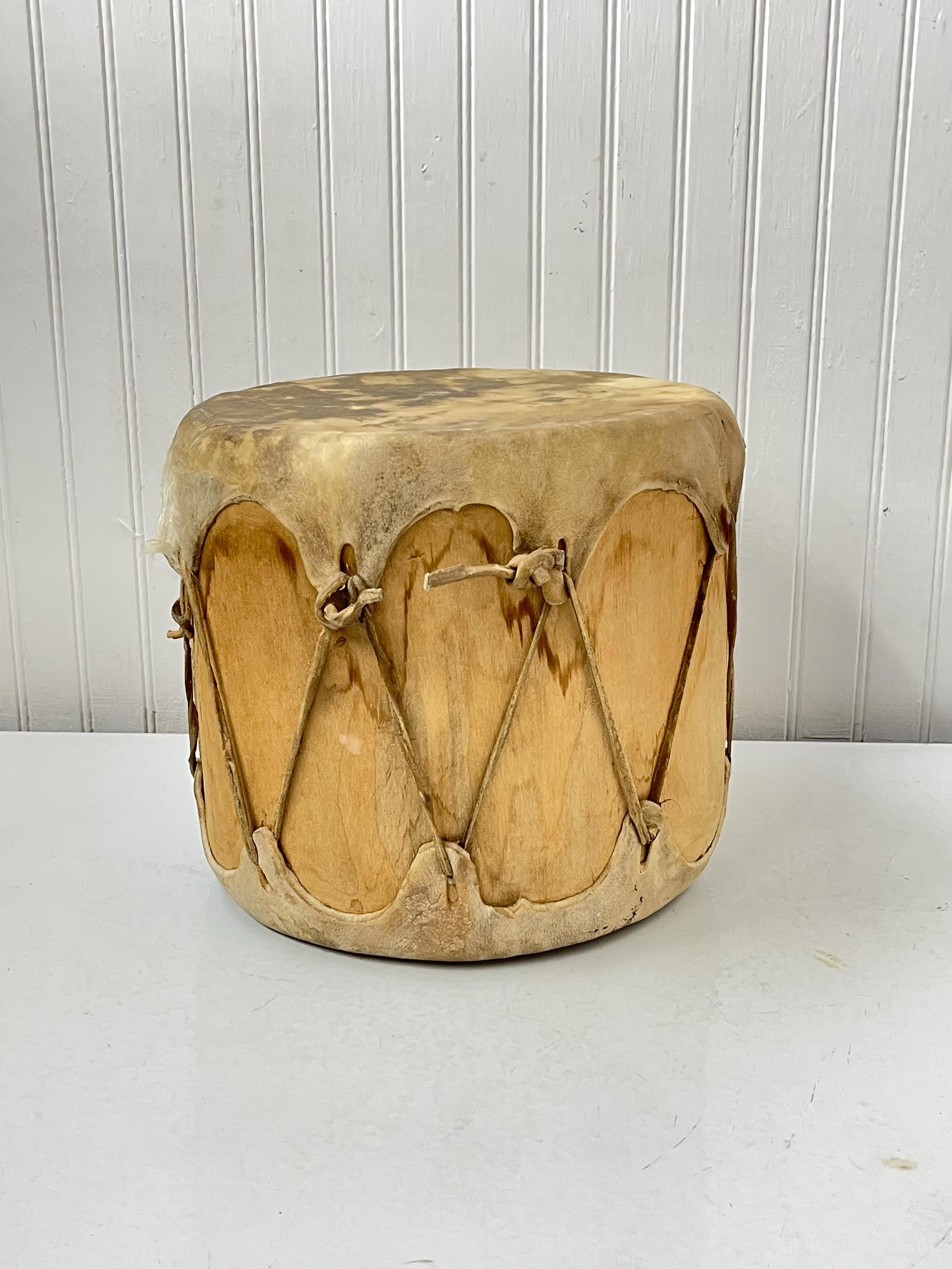 Vintage Native American Drum, Musical Instruments, Primitive Drum ...