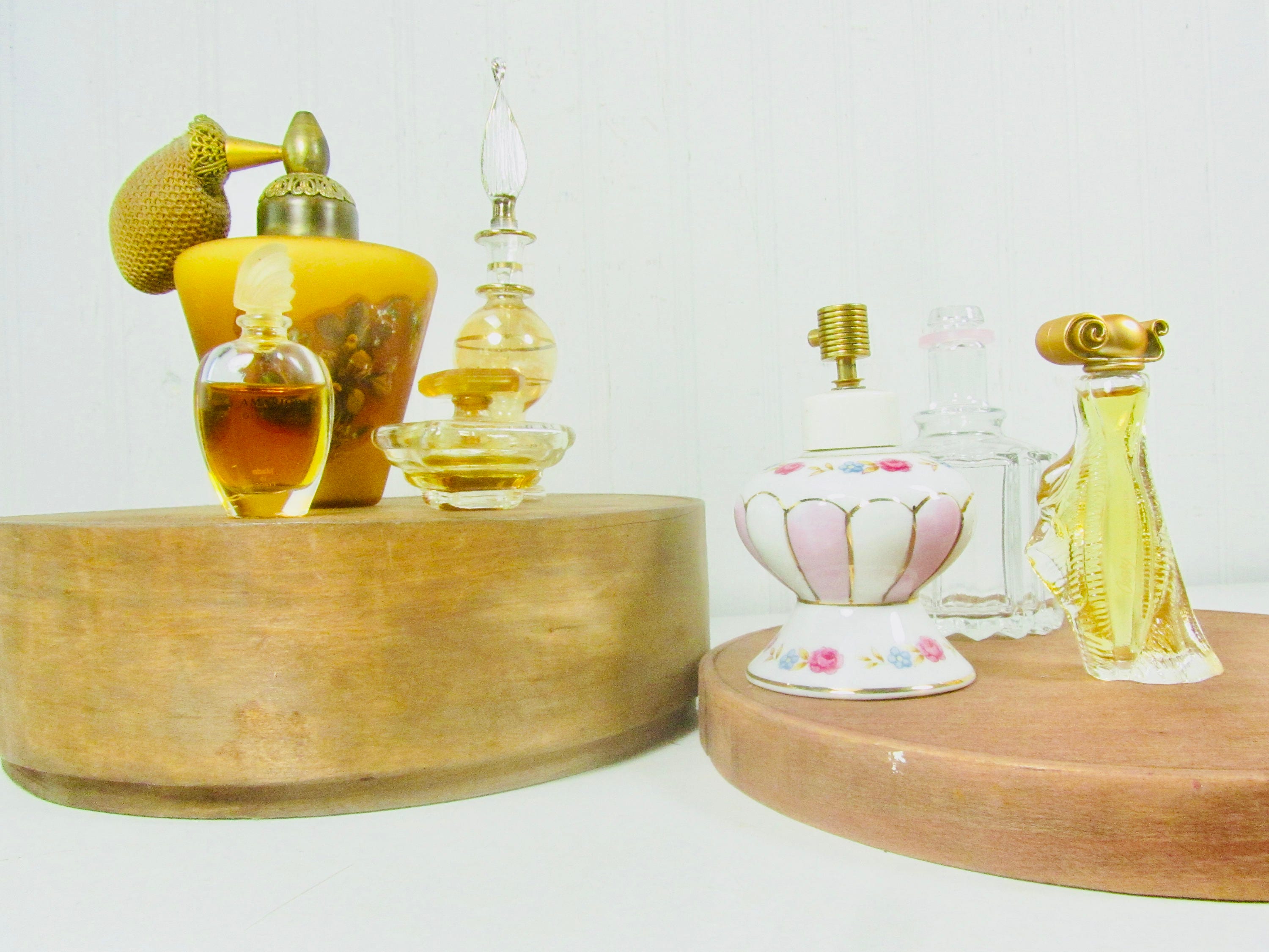 Japanese Silver Overlay Perfume Bottle Retailed by BISANSHA