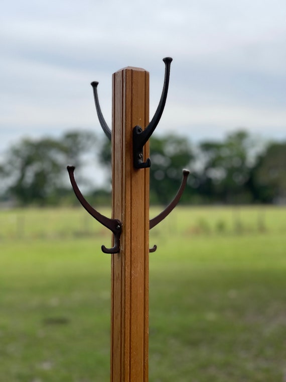 Antique Hat Rack, Wood Hat Rack, Vintage Coat Rack, Furniture