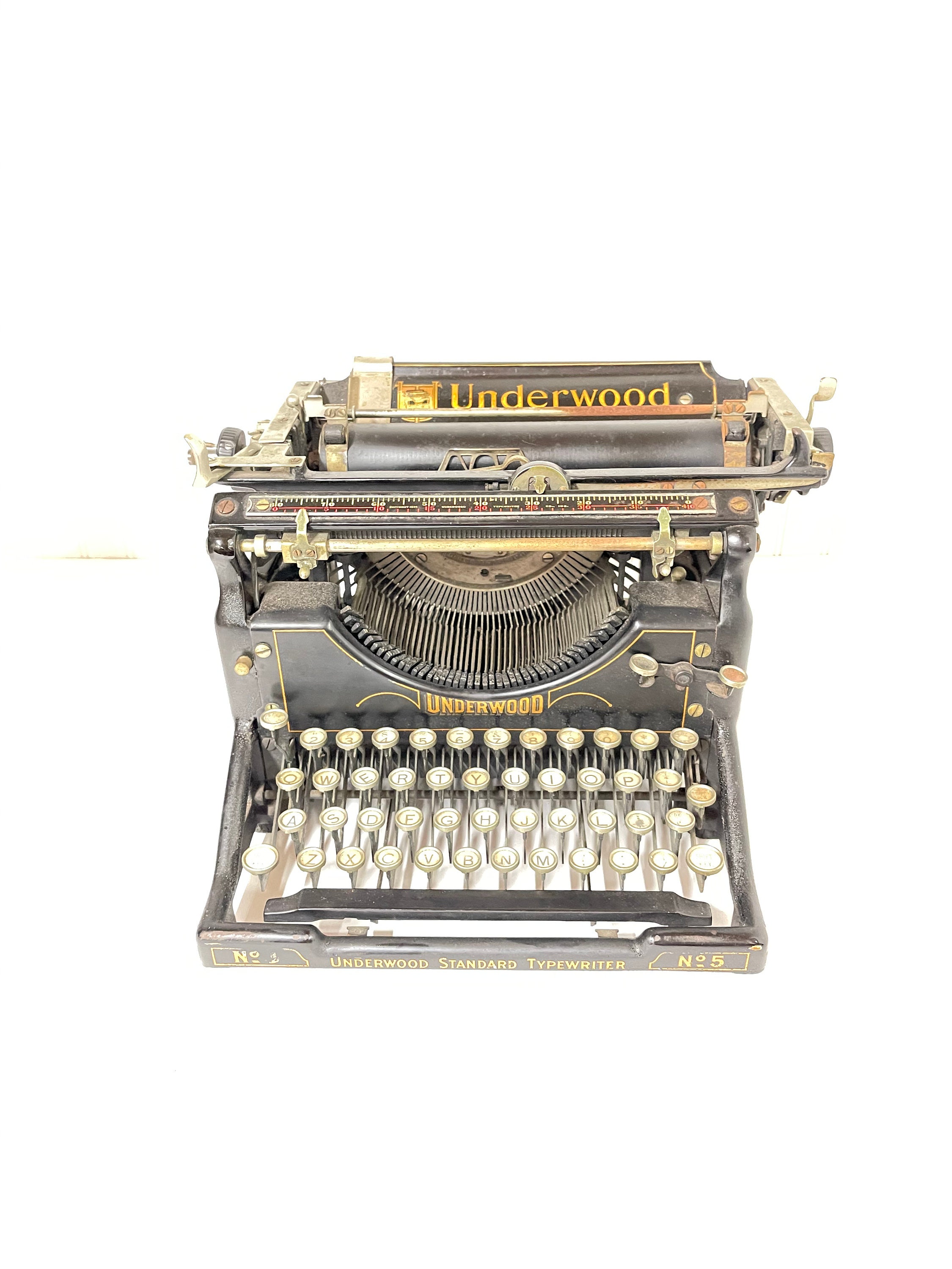 Vintage Underwood Typewriter No 5, Manual Typewriter