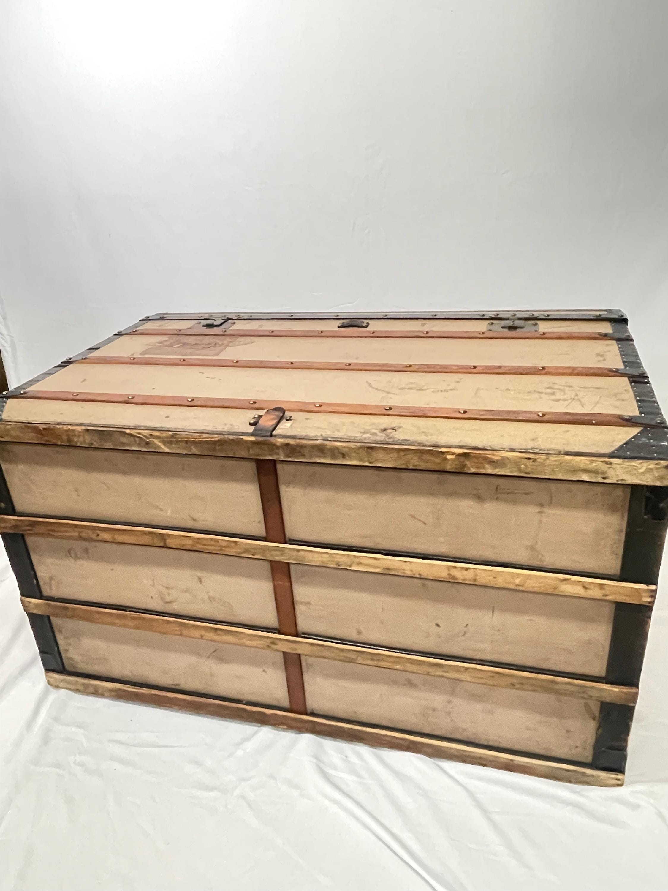 Antique Louis Vuitton Trunk, Steamer Trunk, Chest, Storage Box