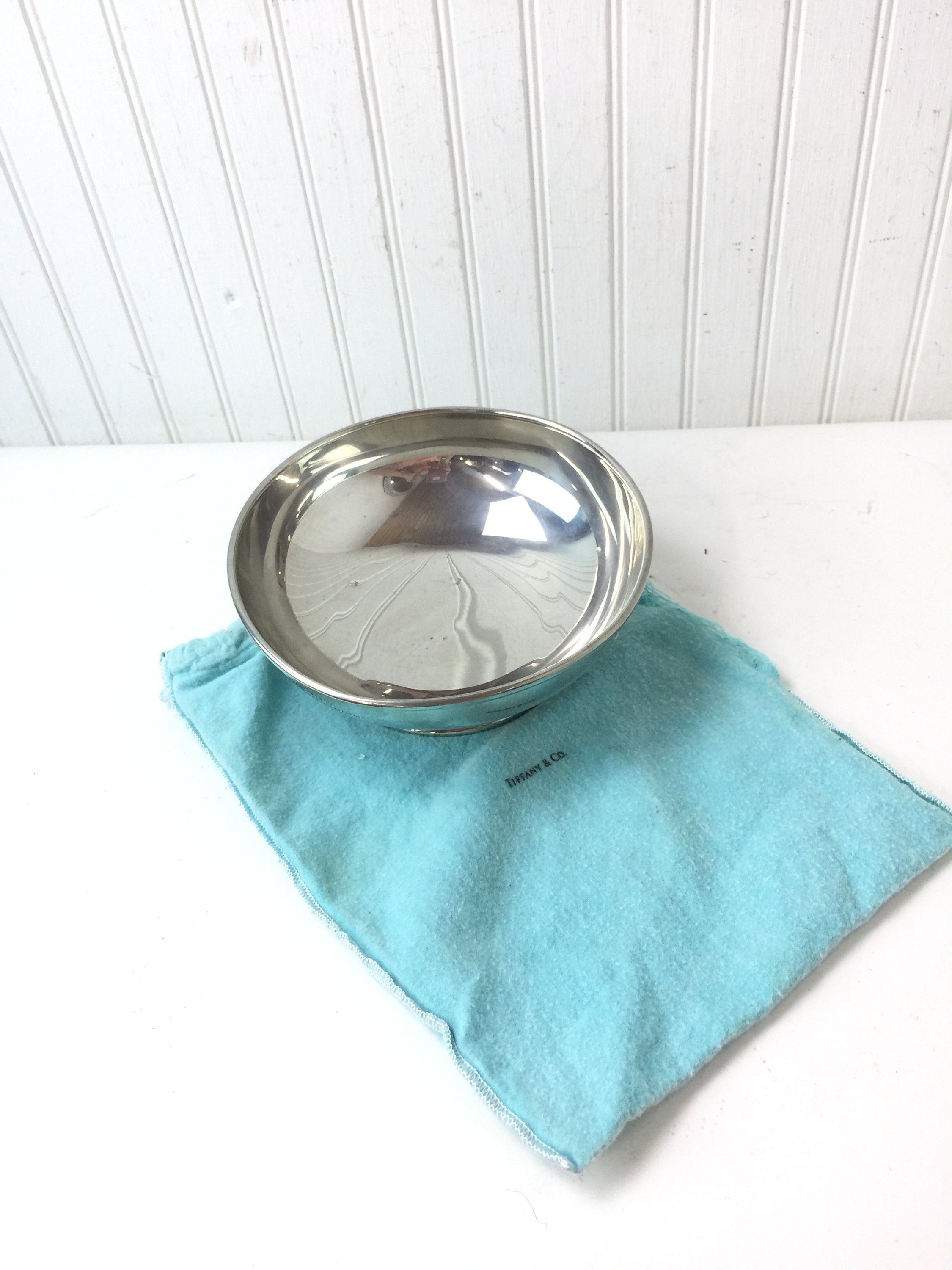 TIFFANY PEWTER BOWL, Tiffany and Company Vintage Bowl, Retro