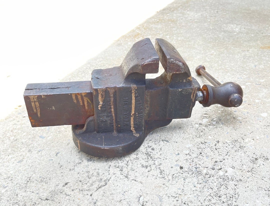 Buy Antique Prentiss Vise Vintage Tool Bull Dog Number 92 Black