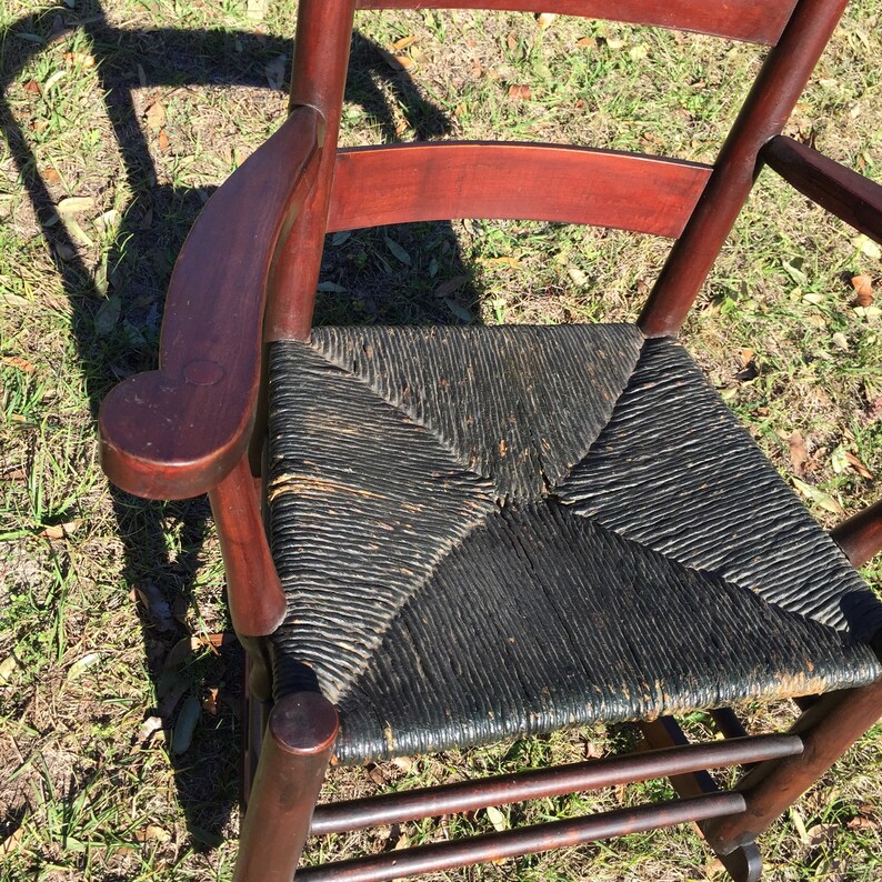 Antique Rocking Chair High Back Rocking Chair Antique Etsy