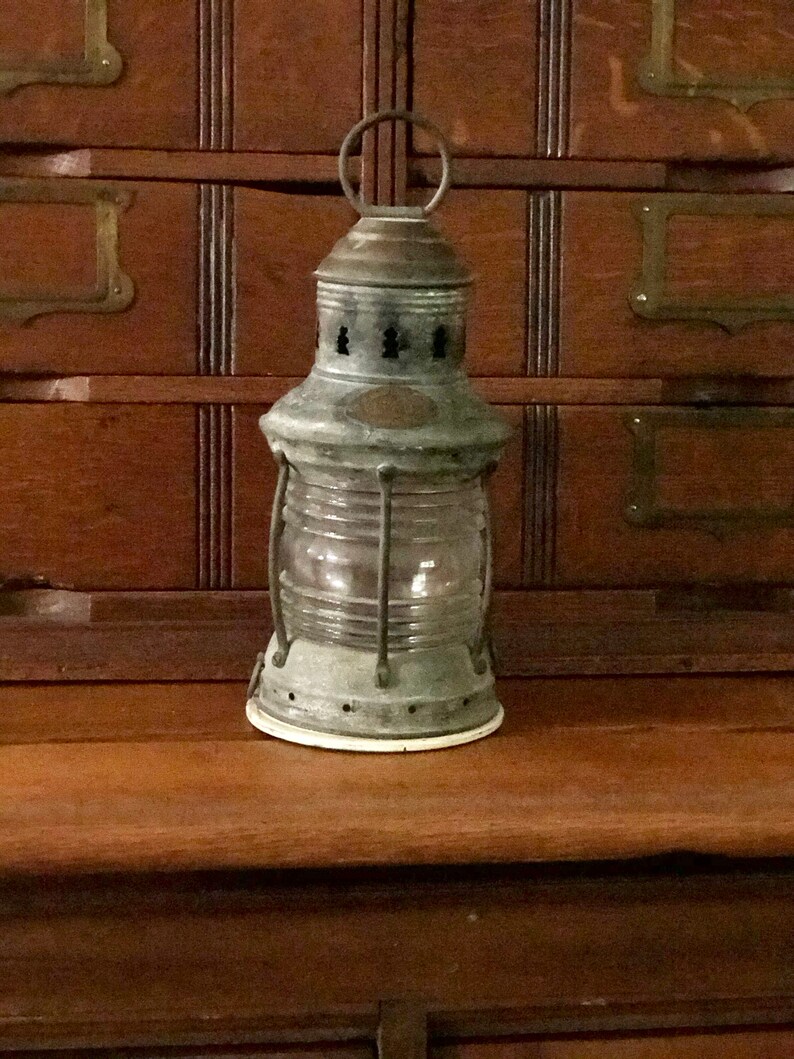 Antique Light Marine Lantern Perko Perkins Lantern Vintage Etsy