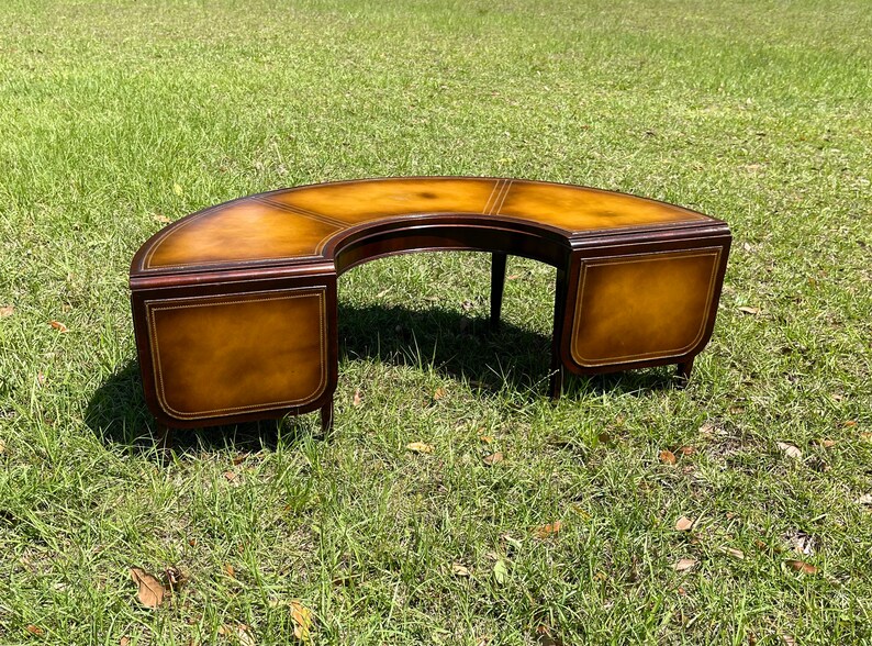 Stickley Coffee Table Leather Top Coffee Table Unique Etsy