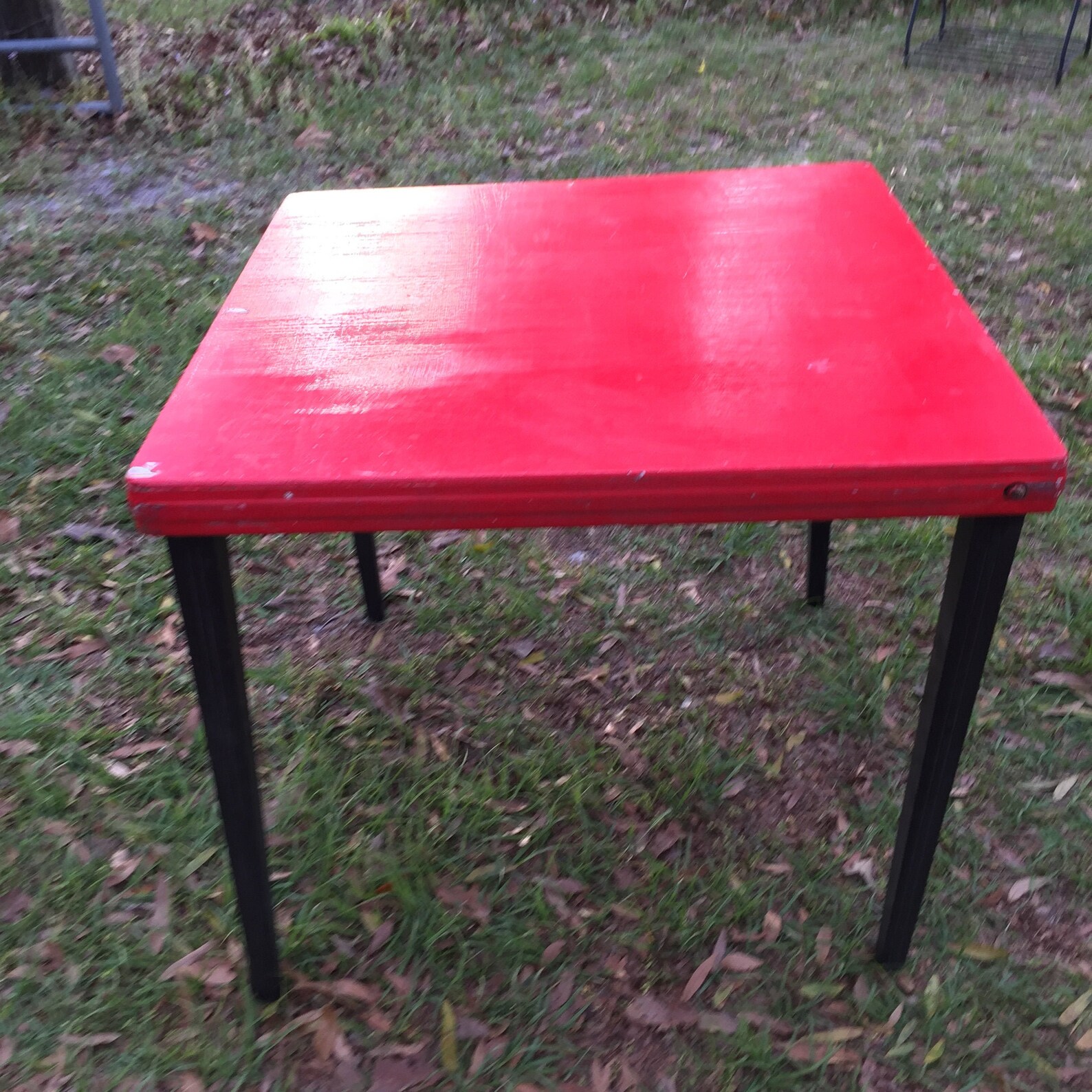 Antique Wood Card Table Castlewood Manufacturing Co Etsy Canada