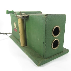 Vintage projector, industrial decor, film, Antique NIC Cartoon Projector, Paper Cartoon Projector, green,
