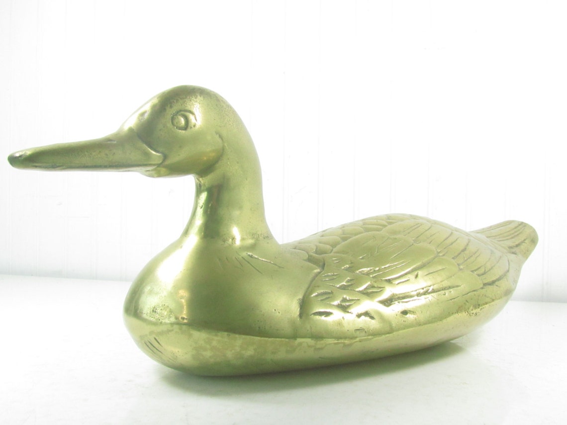 Large Brass Duck Brass Bird Home Decor Elegant Decor - Etsy