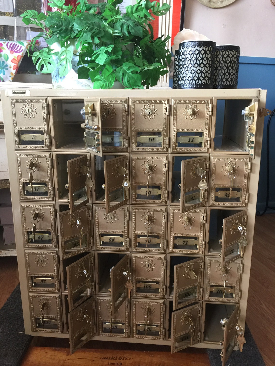 RESERVED. post office box mail brass mail box Etsy