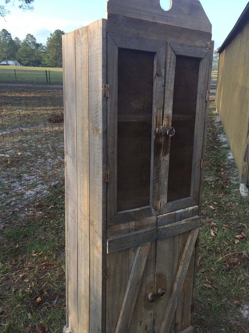 Vintage Pie Safe Kitchen Pantry China Hutch Etsy