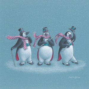 Tirage d’art Three Penguins
