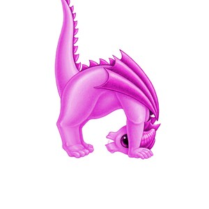 Dragon baby h – de un corral lleno de pequeñas cartas de dragón.