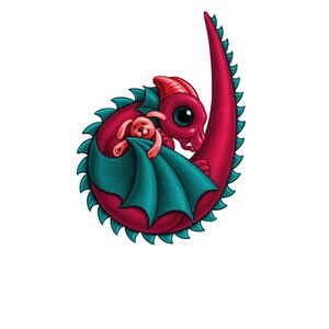 Dragon Baby d, de un corral lleno de Letras del Pequeño Dragón