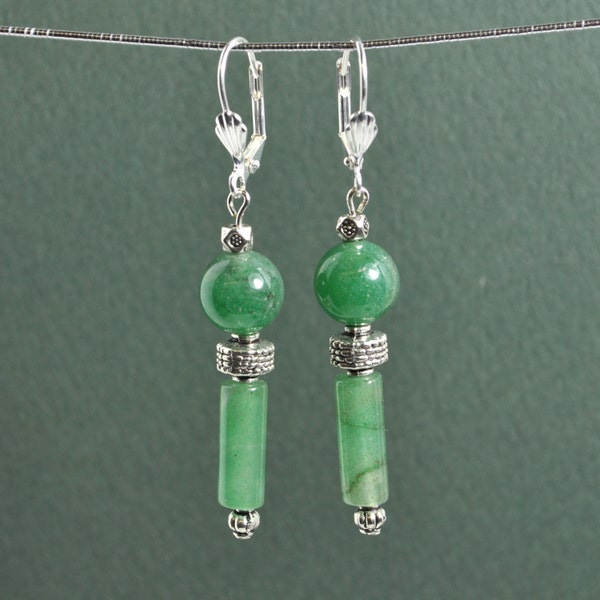 Boucles d'oreilles vert Adventurine