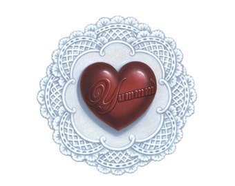 Chocolate Heart Candy Art