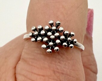 Sterling Silver Textured Ring, Size 7