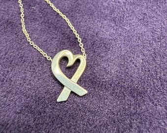 Collar vintage Tiffany & Co "Loving Heart"