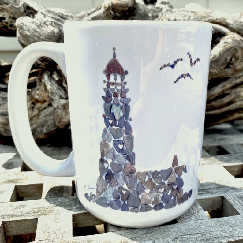 Lighthouse Mug Lighthouse Gifts Nautical Mug Coastal Mug Etsy