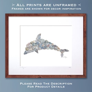 Dolphin art print, dolphin wall art, porpoise wall art, dolphin gifts, marine life wall art, sea life wall art, dolphin decor, Florida art