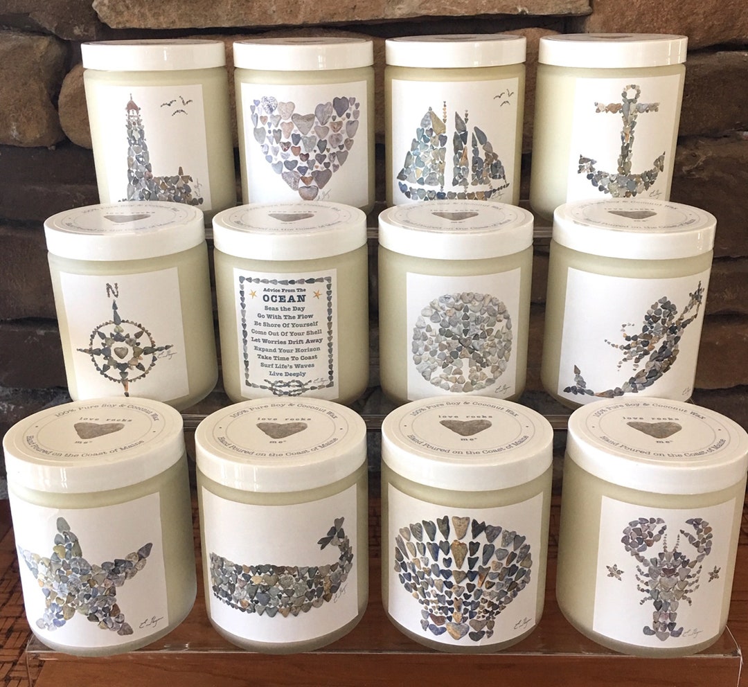 Coastal Candles, Maine Made Candles, 100 Pure Candles, Coastal Art